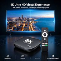 Boîtier Smart TV Android 14 I96 ATV, décodage 8K, 4K Ultra HD, Wi-Fi double bande 2.4G 5G, télécommande vocale intelligente, lecteur multimédia
