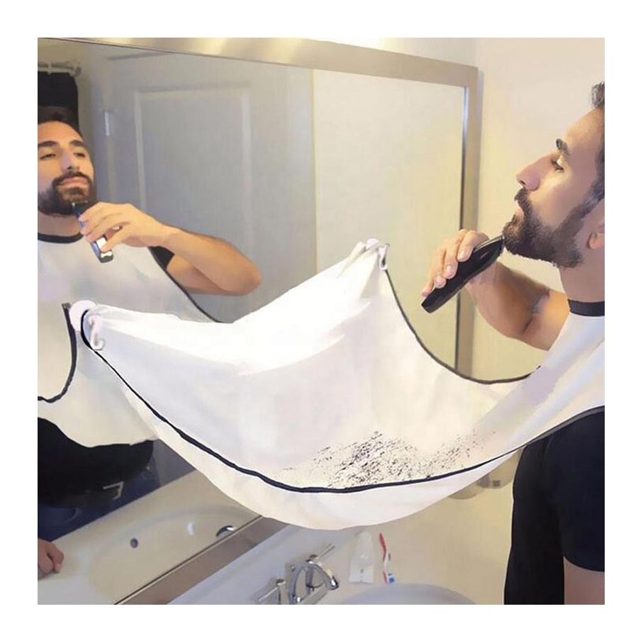 Barbershop, Мужской фартук для стрижки бороды из полиэстера, с двумя присосками