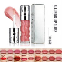 Aceite labial voluminizador vegano de larga duración, hidratante, nutritivo, color nude natural, de marca privada, de alta calidad, personalizado, en 18 colores.