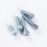 Vis à tête fraisée Torx hexagonale en zinc bleu et blanc M4 6-32 pour applications de fixation de sécurité