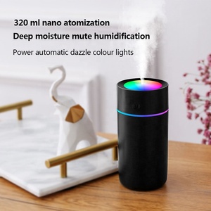 Umidificador de ar 320ml para veículo, difusor de montagem por veículo, atomizador <span class=keywords><strong>nano</strong></span> de névoa fina, modo de pulverização com luz noturna - Product Image 3