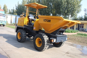 Mini-dumper FCY30, capacité 0,3 m³, camion benne diesel pour la construction avec benne hydraulique, certifié CE - Product Image 2