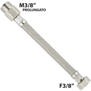 Tuyau flexible en acier inoxydable MF 3/8X3/8 étendu-60 cm pour outil de tournage - Product Image 2