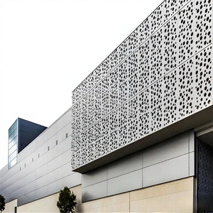 Panneau perforé en aluminium anodisé, design industriel pour murs-rideaux extérieurs, anti-corrosion - Product Image 4