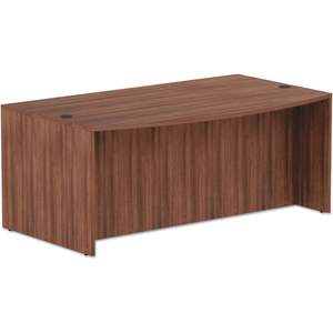 Bureau moderne en noyer de la série Alera Valencia, avec façade en arc, 71'' x 41,38'' x 29,63'', un bureau élégant - Product Image 3