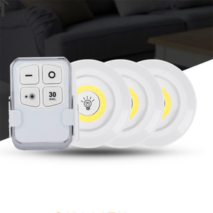 Led Night Light Remote Control Round COB Wall <strong>Lamp</strong> Lighting <strong>Energy</strong> <strong>Saving</strong> Cabinet Light by AAA Battery for Closet Bedroom - Product Image 5