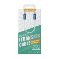Kabel Transfer Magico Lighting ke Lighting untuk Ponsel, Transfer Cepat, Pengisian Daya Cepat