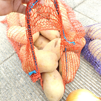 Sac en filet Raschel personnalisé avec logo imprimé pour l'exportation de dattes, pommes de terre, oignons et fruits – Vente en gros