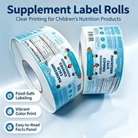 Rouleau d'autocollants personnalisés, vinyle adhésif imperméable, logo de marque, autocollant rond pour logo d'entreprise, pour étiquettes d'emballage alimentaire et cosmétique