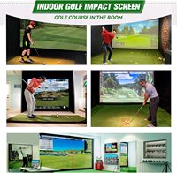 Écran de frappe de golf ultra transparent et lavable pour l'entraînement de golf en intérieur