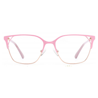 Gafas Ópticas con Montura Metálica de Patrón Sólido Bicolor y Diseño Fotocromático Entrelazado, Venta al por Mayor de Fábrica de Monturas y Patillas Ópticas