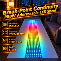 Panneau LED matriciel flexible numérique RGBW VH SMART LIGHTING 24V 40W 490*245mm pour décorations de Noël