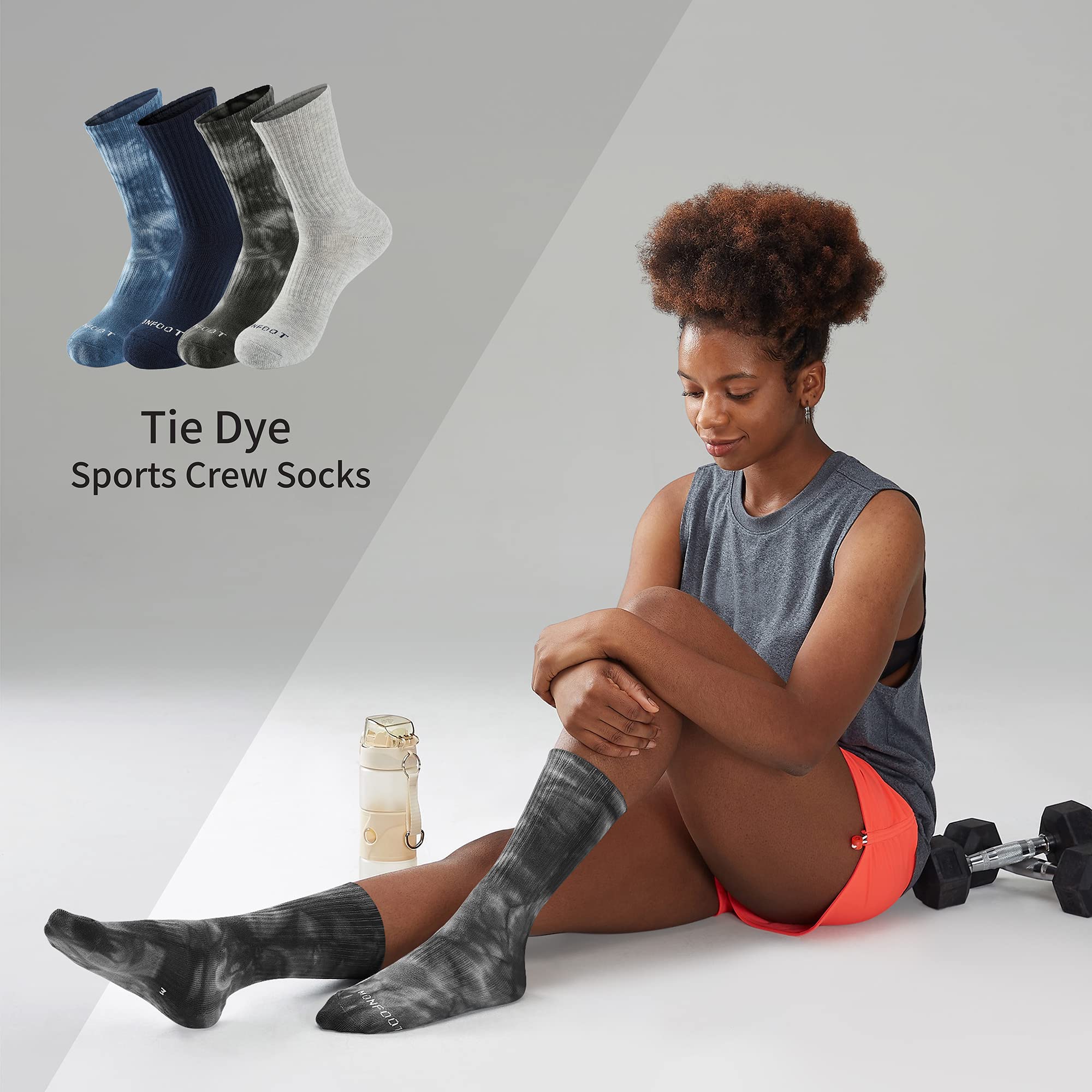 Arbitrary Pattern Wholesale Custom Sports Socks Unisex Gradient Design Tie Dye Socks