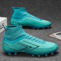 SAIFEINU Crampons de Football Durables et Tendance, Paire de Chaussures de Foot Rétro Originales pour Adultes