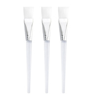 Masque Facial Brosse Pinceaux De Maquillage Outils Cosmétiques avec Poignée En Plastique Transparent Usine en gros