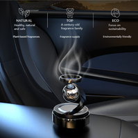 Perfume para Auto con Anillo Giratorio de Estrella, Energía Solar, Aroma Duradero y Levitación, para Decoración Interior de Lujo