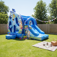 Château Gonflable Commercial avec Toboggan et Structure de Rebond pour Enfants, Idéal pour Location de Fêtes en Extérieur – Vente Directe Usine