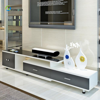Nouvelle Table TV et Meuble TV en Bois Moderne avec Tiroir pour Salon