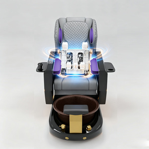 Sillón de Pedicura de Lujo para Spa de Pies, Multifuncional con Vaporizador, Sillón de Masaje Eléctrico para Spa de Pies para Salón de Uñas - Product Image 4