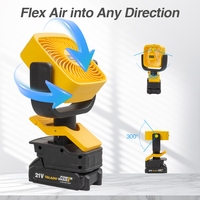 Ventilateur à piles au Lithium de vente directe d'usine ventilateur à 2 vitesses avec ventilateur de Camping Rechargeable à fort débit d'air Portable