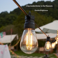 Guirlandes lumineuses de camping en plein air, ampoule E27, IP65, étanches, décoration de jardin en cristal avec certification CE