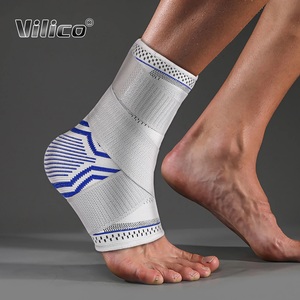 Attelle de cheville élastique multicolore personnalisable, protection professionnelle, soutien antidérapant, compression, nylon et coton - Product Image 1