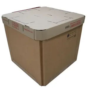 नारियल पानी बड़े कागज कंटेनर बंधनेवाला IBC टैंक तरल पैकेजिंग बॉक्स