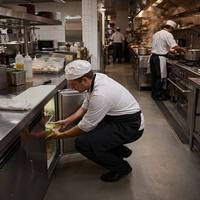 Plan de travail en acier inoxydable pour congélateur commercial, table de préparation et de stockage de produits surgelés pour restaurant, hôtel, cuisine