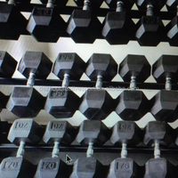 Haltères hexagonaux en fonte de haute qualité pour la musculation à domicile, pour les exercices de fitness, haltères hexagonaux en caoutchouc pour la musculation