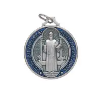 San Benito Bescherming Religieuze Medaille Hanger Griekse Sieraden Kruis Shell Hangers Katholieke Heiligen Als De La Virgen Del Carmen