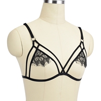 Bdsm danse body lingerie harnais mode noir dentelle lingerie européenne sexy feminina