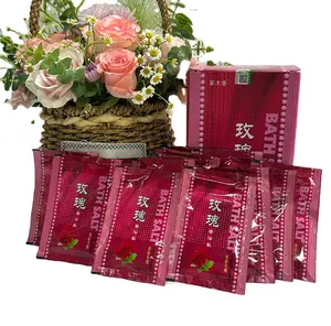 Penjualan laris pabrik OEM Spa Modern tubuh kaki baskom rendam minyak pohon teh Himalaya merah muda rileks garam mandi laut alami