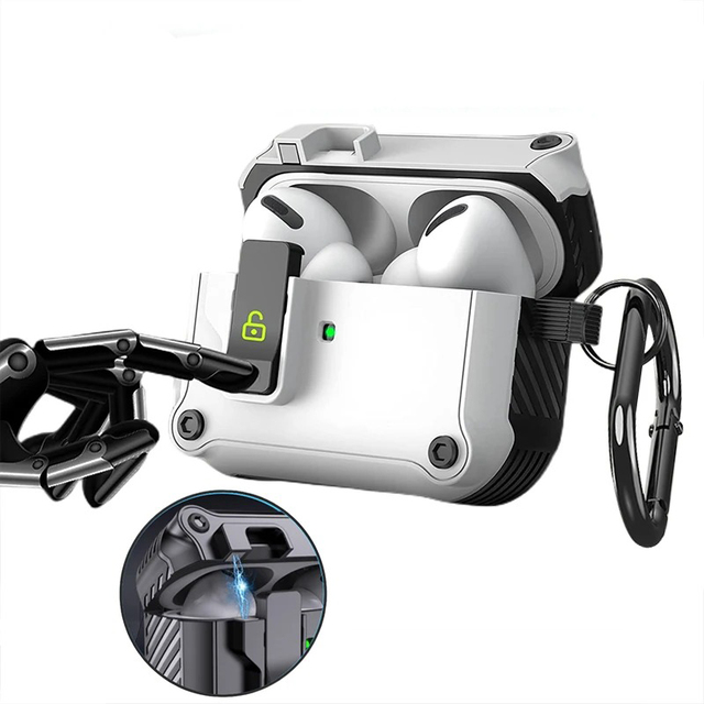 Hot Selling Security Lock Cover Case for AirPods Pro 2 Shockproof PC TPU Case for Air Pods Pro airpods 1 2 3 4 Cover