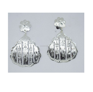 Joyería norteamericana plata 1939 latón joyería casual Festival martillado pendientes coloridos guantes de fiesta para mujeres - Product Image 3