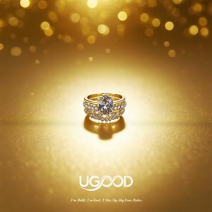 UGood Forged Zicron Gem Set Love-Designed Fashion Jewelry para Casual Outing Estética Declaración Amplificador - Product Image 1