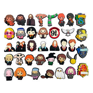 Dijes de Zapatos de Dibujos Animados en Oferta, Decoraciones de Zapatos de <span class=keywords><strong>Harry</strong></span> <span class=keywords><strong>Potter</strong></span> al por Mayor, Accesorios de PVC Suave, Dijes de Anime para Zapatillas - Product Image 2