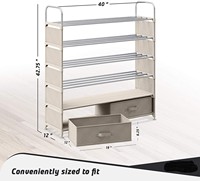 Étagères de rangement pour chaussures pliables, réglables, multifonctionnelles, en métal, à roulettes, robustes, portables, couleur personnalisée