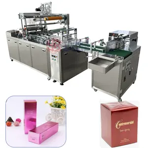 Fast Speed Automatic Perfume Cosmetic Box Overwrapping Cellophane Film Wrapping Machine