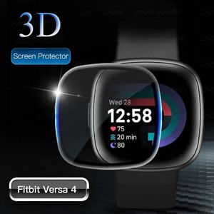 Accessoires de montre intelligente souple PMMA + PC Film de protection à couverture complète pour <span class=keywords><strong>Fitbit</strong></span> <span class=keywords><strong>Versa</strong></span> 4/Sense <span class=keywords><strong>2</strong></span> Film de protection d'écran - Product Image 2