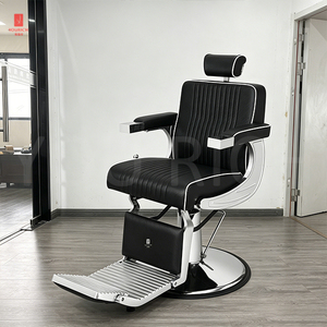 Nouveau Fauteuil de Barbier Robuste pour Salon de Coiffure avec Grande Pompe Hydraulique - Product Image 6