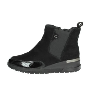 Cinzia Soft IV420285 <b>BLACK</b> <b>WEDGE</b> ANKLE BOOTS - Product Image 1