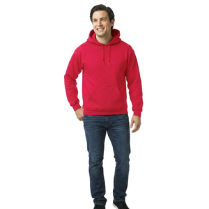 Boostez votre entreprise : Nos sweats à capuche d'hiver haut de gamme pour le branding de détail, commandes en gros, athleisure décontracté, demi-zip, velours, 100 % coton, pour hommes - Product Image 1