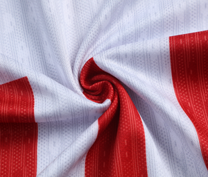 25-26 Fabriek Groothandel Op Maat Gemaakt Thais Kwaliteit Rood en Blauw Gestreept Madrid Voetbalteam Uniform Set - Product Image 5