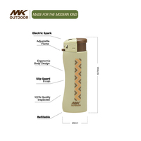 Torche rabattable personnalisée MK Briquet électronique pour explorateur électronique Briquet pour cuisinière à gaz