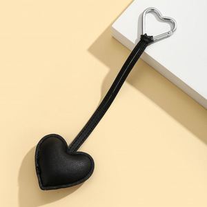 Cotton Filling Chubby Peach Heart Keychain Anti-loss Heart <b>Keyring</b> Leather Bag Pendant <b>Charm</b> Fashion Key Chains Bags Accessories - Product Image 6