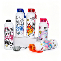 Bouteille de sport en aluminium 750 ml pour impression par transfert thermique, logo personnalisé, écologique, jetable, portable, pour randonnée, gym, voyage - Vente en gros