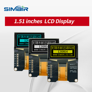 1.51 英寸 128x56 OLED 显示模块 SSD1309 <span class=keywords><strong>4</strong></span>-SPI I2C 接口 -40 ° C~+80 ° C 全视角观看浅蓝色工业液晶屏 - Product Image 2