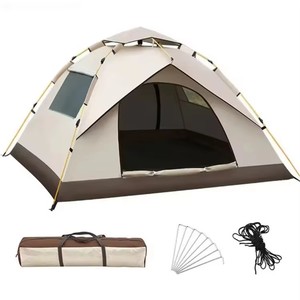 Tente de camping automatique légère et portable avec fermeture éclair, imperméable, instantanée, facile à monter - Product Image 1