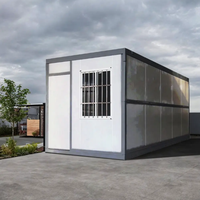 Personnalisable 20 pieds portable cabine pliante conteneur maison modulaire petite maison préfabriquée mobile en acier maison pour les Philippines