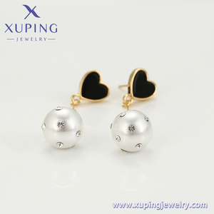 <span class=keywords><strong>E</strong></span>-1416 Xuping-Colgante con flecos de estrella roja para mujer, joyería prémium con diamantes, aretes de oro de 14K - Product Image 5